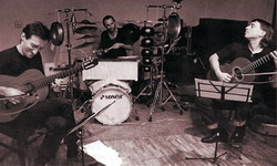 Tadić, Nauseef and Bogdanović performing in Tokyo, 1991