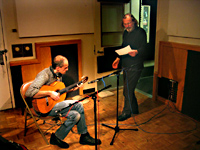 Recording with Rade Šerbedžija, Los Angeles, Feb. 2004