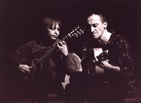 Performing with Dušan Bogdanović Belgrade, Serbia, Jun. 2000