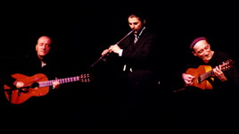 Performing with Vlatko Stefanovski and Thedosii Spassov, Guitar Art Festival, Belgrade, 2003