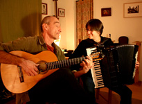 Rehearsing with Merima Ključo, Sylmar, California, Jan. 2014