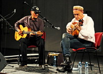 With Vlatko Stefanovski in Sinagoga, Novi Sad, Serbia, Aug. 2014
